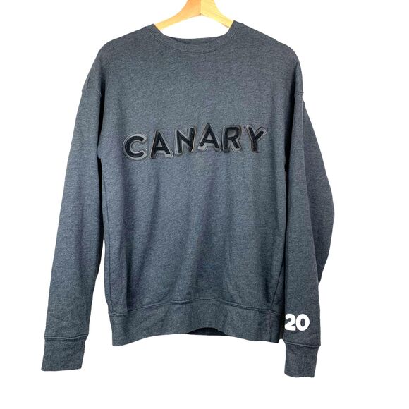 Canary Hip Wear Crewneck Sweatshirt Adult Womens Medium Gray Delta Fleece - Picture 1 of 9
